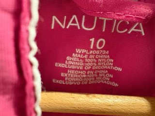 Chaqueta Nautica niña rosa talla 10