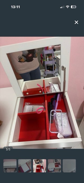 Escritorio y tocador 2x1Brimnes Ikea