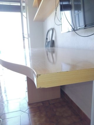 Escritorio grande 150cm madera con cajonera