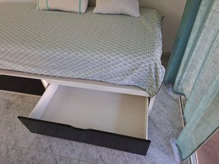 Cama individual 90x190 con cajones