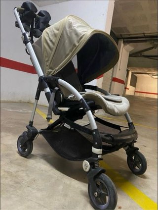 Carrito Bugaboo + saco invierno y manoplas