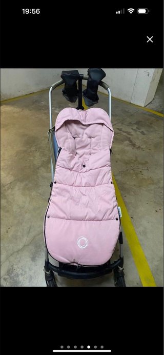 Carrito Bugaboo + saco invierno y manoplas