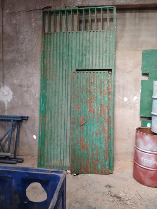Puertas metálicas para nave industrial dos hojas