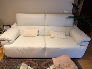Sofá Natuzzi Piel Blanco nuevo