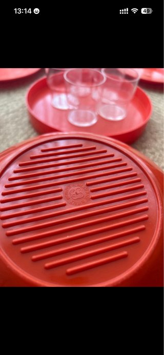 Pic Boll 1970s Set Picnic Rojo