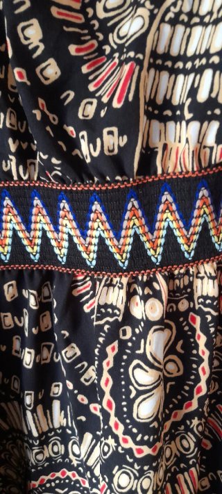 Vestido de verano estampado.