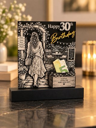 Regalo personalizado con compartimento para dinero