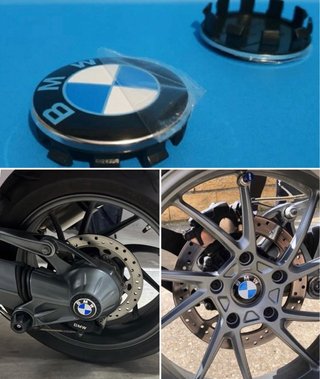 2 Tapas Embellecedor Moto Logo BMW Llanta y Cardán