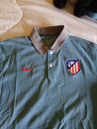 Polo Nike Dri-Fit Talla S Gris/Teal