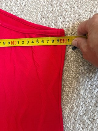Vestido rojo asimétrico Talla L