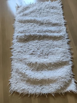 Jarapa/Alfombra Blanca 70x130 cm