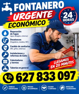 FONTANERO URGENTE ECONOMICO 627833097