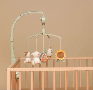 Móvil musical infantil Pequeña Granja. Infantdeco
