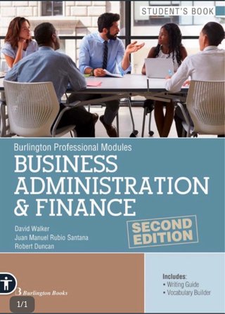 Business administration & finance Students book