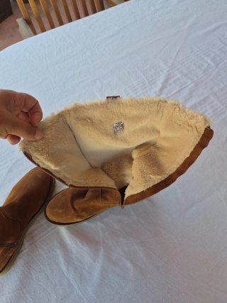 Botas de piel forradas