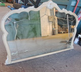Espejo vintage madera y cristal
