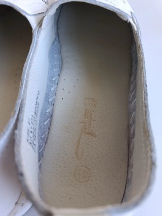 Mocassini donna pelle bianca n.41 comode