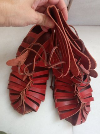 Sandalias Romanas Cuero Artesanales