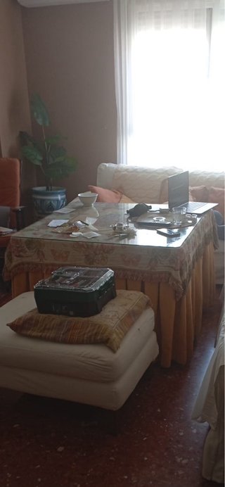 Mesa Camilla 1mx1m con Cristal