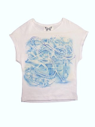 Camiseta estampada a mano  Sin marca