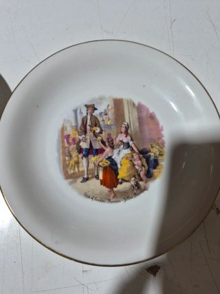 Lote 6 Platos Porcelana Decorados