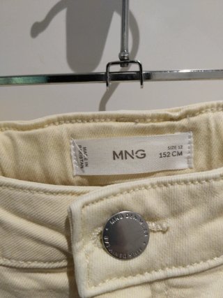 Pantalón vaquero niña MNG amarillo