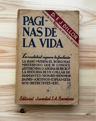 1ª edición 1934: Libro "Páginas de la vida"