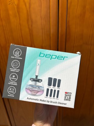 Limpiador Eléctrico Brochas Maquillaje Beper