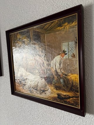 4 cuadros antiguos años 70 decorativos