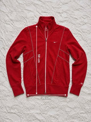 Chaqueta deportiva Nike roja cremallera
