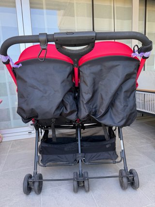 Carrito Gemelar Chicco Rojo