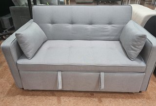Sofá Cama Gris de 2 Plazas