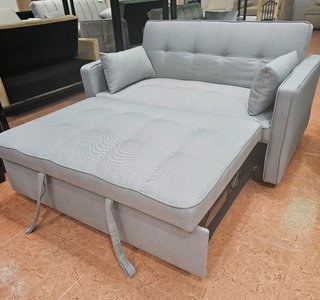 Sofá Cama Gris de 2 Plazas