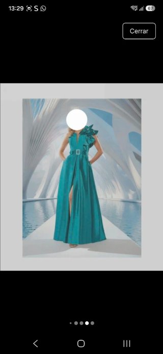 Vestido de fiesta azul