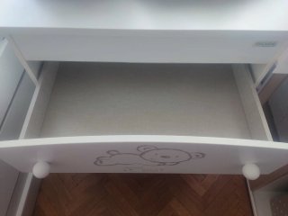 Cómoda cambiador bebé con bañera