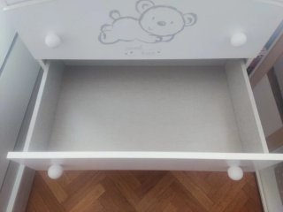 Cómoda cambiador bebé con bañera