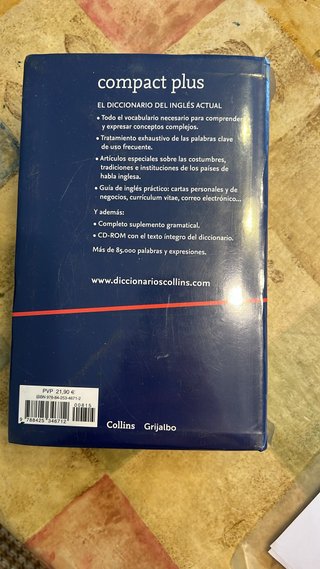 Diccionario Compact Plus Inglés (Compact Plus):...