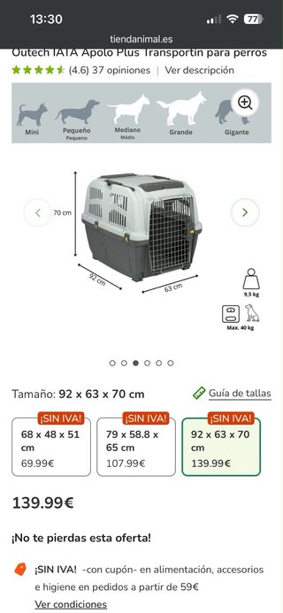 Transportín para perros SKUDO