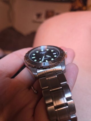 Reloj Tissot Acero Negro Sumergible 330FT