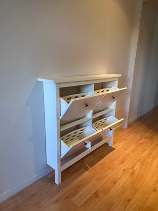 Zapatero Ikea 4 cajones blanco