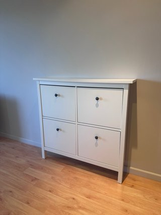 Zapatero Ikea 4 cajones blanco