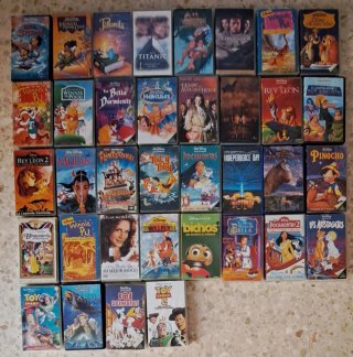 36 Películas VHS Disney Clásicas