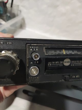 Radio Cassette Coche Vintage Shebro AM/FM