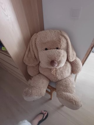 Peluche gigante perro marrón