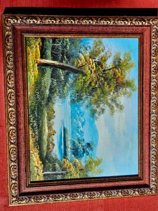 Cuadros de Madera Decorativo Paisaje Acuático.