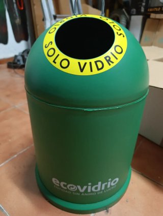 Contenedor de reciclaje Ecovidrio