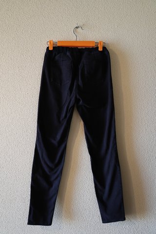 Pantalón Pitillo Elástico Azul