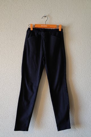 Pantalón Pitillo Elástico Azul