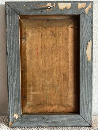 Cuadro antiguo pintado en tablilla