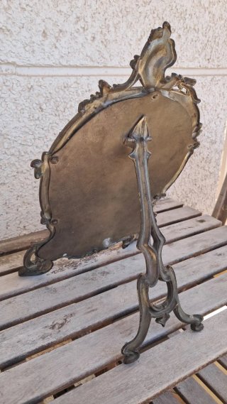 Espejo de sobremesa antiguo estilo Luis XV